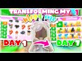 Spending 7 DAYS trading for MEGAS in adopt me 💓 // Day - 1ˎˊ˗ #adoptme #challenge #grinding #trading