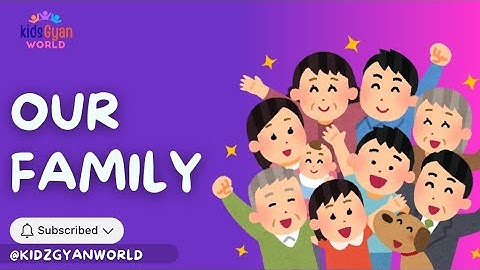 "Our Family: EVS Chapter for Class 1 | English"