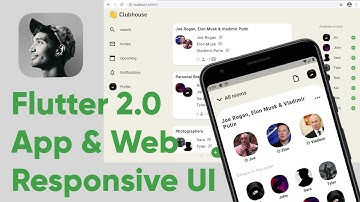 Flutter 2.0 Clubhouse App & Web | Responsive UI