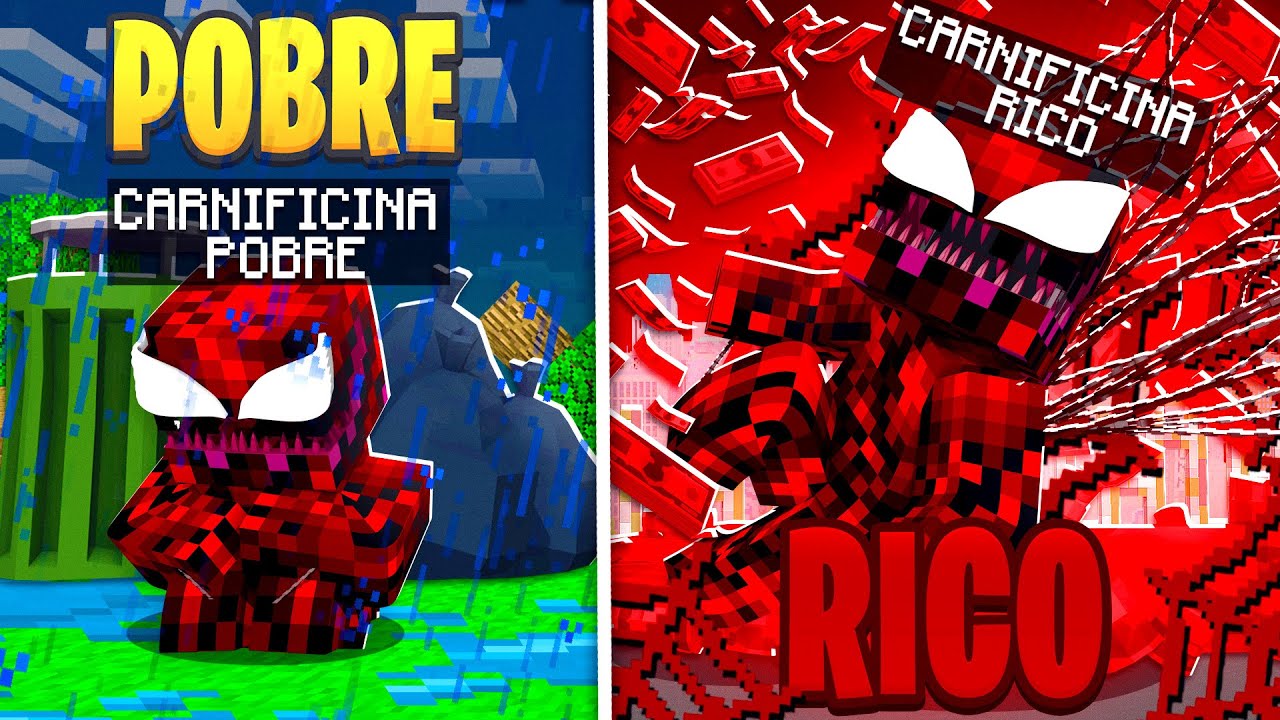 RICO VS POBRE DO CARNIFICINA NO MINECRAFT