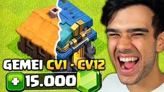 GEMEI DO CV1 ATÉ CV12 EM UM VÍDEO!! CLASH OF CLANS