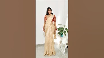 tissue saree #rekhamishra #saree #drape
