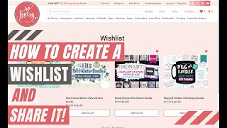 How to Create an SVG Design & Font Wishlist on So Fontsy & Share It! 😍