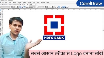 How To Create Hdfc Bank Logo In CorelDraw | HDFC Bank Logo Design | SCC Center