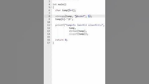 Lesson 19: C Programming - strncpy - you provide the number of character to copy.