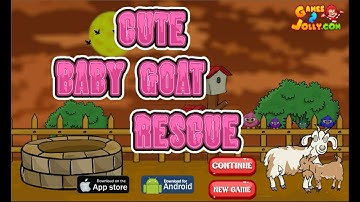 Cute Baby Goat Rescue Walkthrough - Games2Jolly