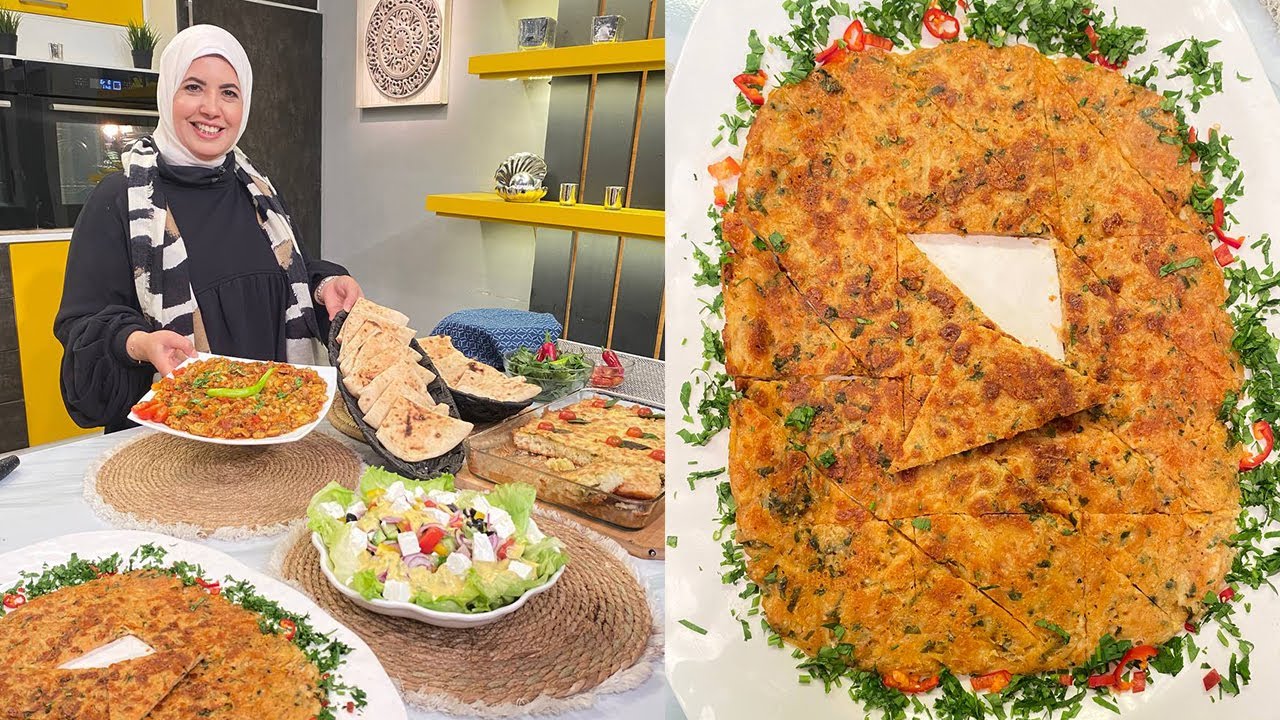 العزومة مع الشيف فاطمة أبو حاتي | طاسة بطاطس بالجبنة - فطيرة ثوم وزبدة - باذنجان بخلطة - سلطة يوناني