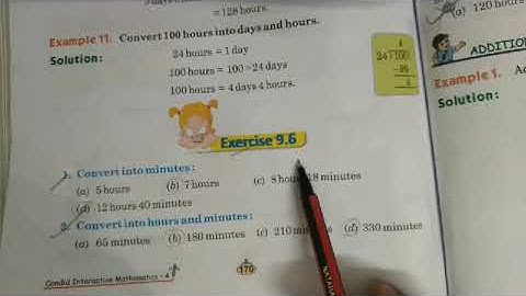 Class-4, Subject-Maths , Video-60, Chapter-Time, Ex-9.6 (Part 1) By Mrs Surekha