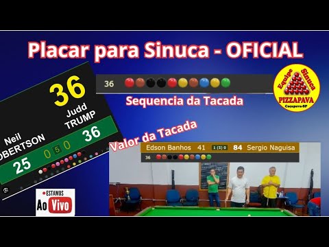 Snooker Placar ao vivo » Estatísticas e Resultados dos jogos de hoje