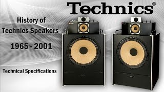 HISTORY OF TECHNICS SPEAKERS 1965 - 2001 - Technical Specifications