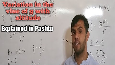 Variation in the value of g with altitude class#9th #chapter#5 explained in Pashto by Momin# khan#
