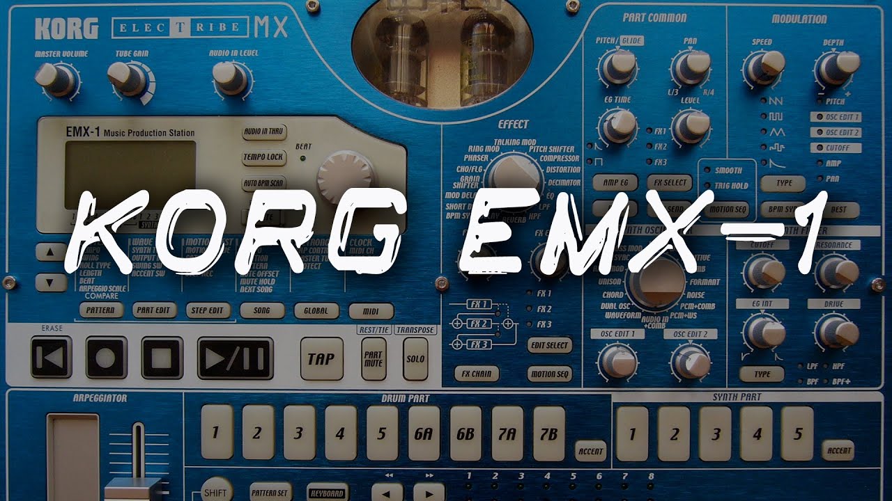 Playing with presets on my Korg EMX-1 | Electribe MX synth from