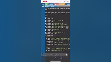 Program Pascal menghitung luas bangunan