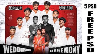 Wedding psd files | Vaanam Designs | #freepsd #flexdesign #posterdesign #photoshop #madhuraflex