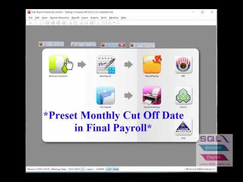 SQL Payroll 08How To Set Cut Off Date For Final Payroll