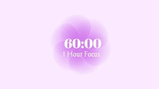Purple aura timer | No music aesthetic timer |  1hour focus study @LioraVoss 