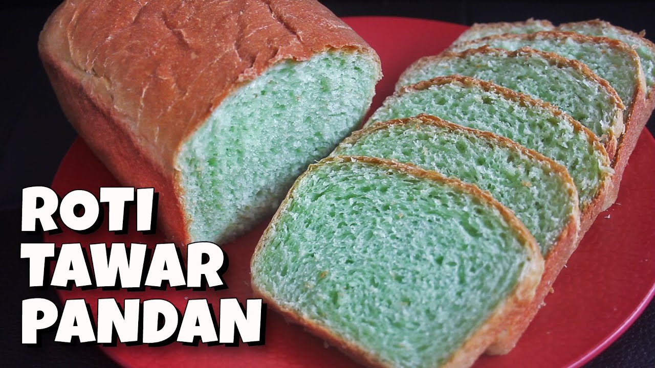 PANDAN LOAF BREAD |Empuk, Lembut, Ekonomis | ROTI TAWAR PANDAN