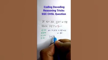 Coding Decoding| Coding Decoding Reasoning Tricks| Reasoning Classes| Reasoning for SSC | #shorts