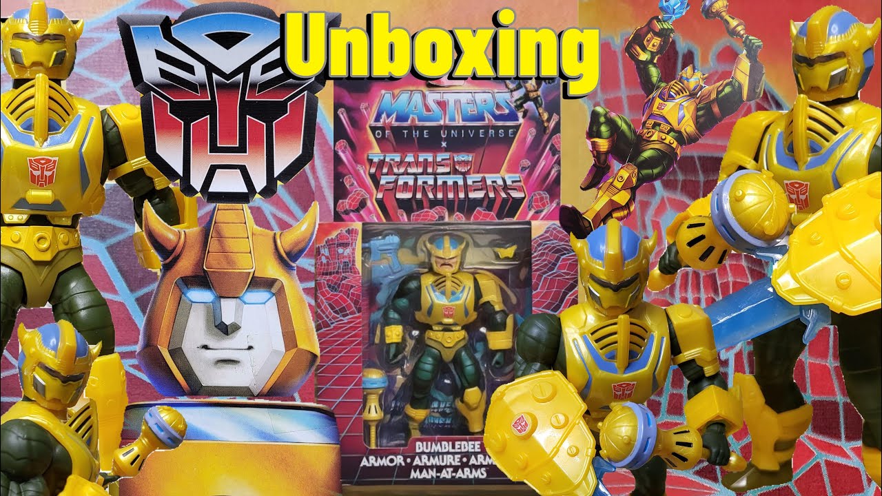 Masters of the Universe x Transformers Bumblebee Armor Man-At-Arms Figure 