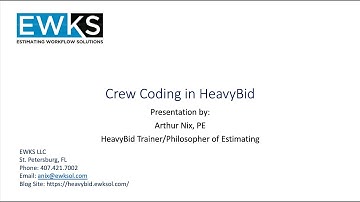 Crew Coding in HeavyBid