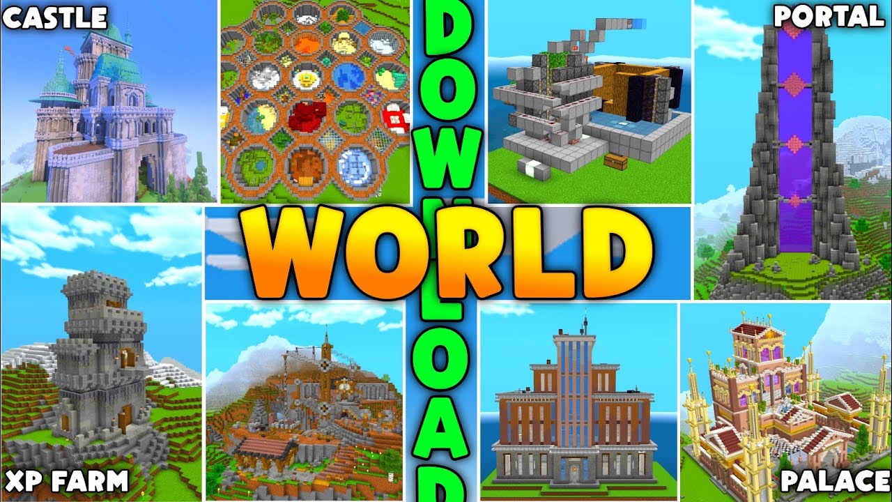Download My Best World In Minecraft Pe 1.21 | Minecraft World Download ...