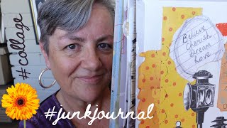 #2023cwp13 Margarete miller collage Junk Journal