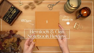 Hemlock & Oak Notebook Review  |  Sustainably Made in Canada
