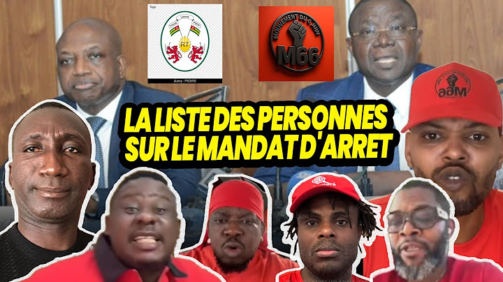 🔴 FERDINAND AYITÉ DÉVOILE LA LISTE DES PERSONNES SUR LE MANDAT D'ARRET