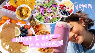 what I eat in a week (vegan, healthy & EASY!!)