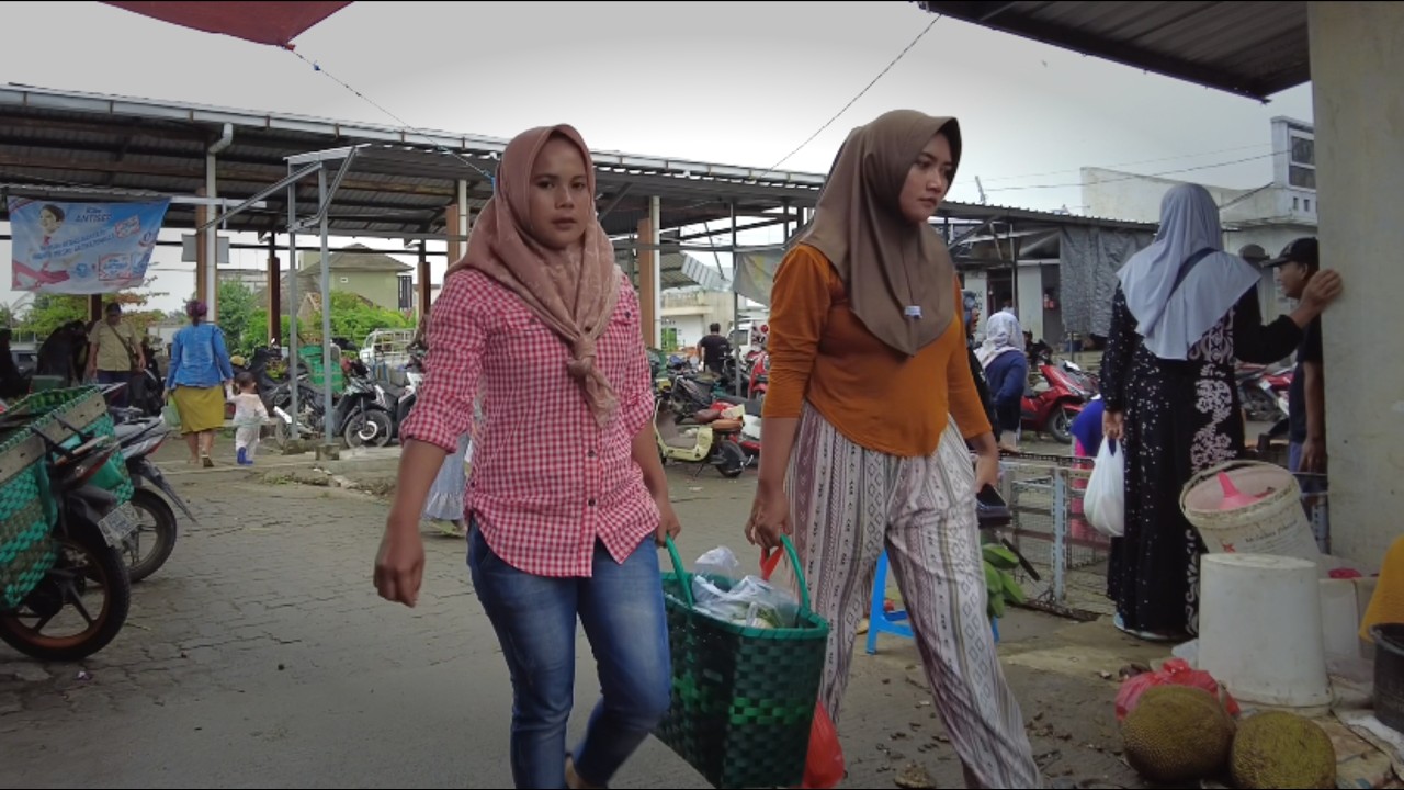 Rural Indonesia at Kalirejo Traditional Market Kudus Central Java 