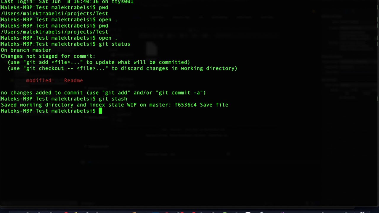 Simple Use Of Git Stash Command