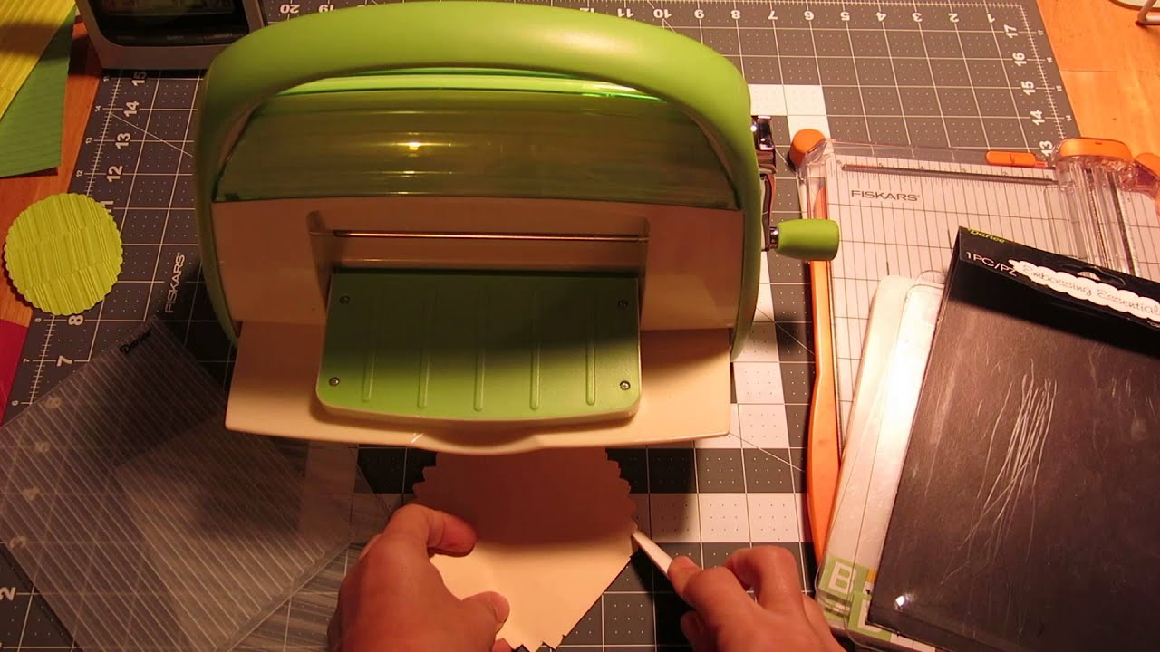Playing with embossing folders - YouTube