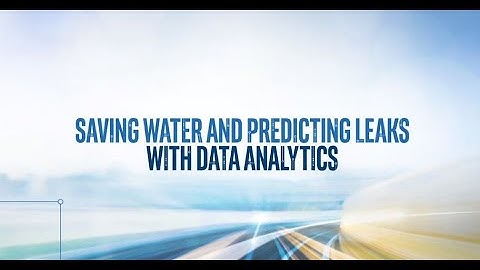 Saving Water with Satellites and Data Analytics