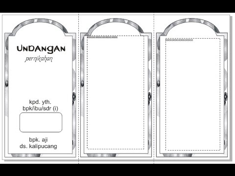 tutorial membuat kartu undangan pernikahan Doovi