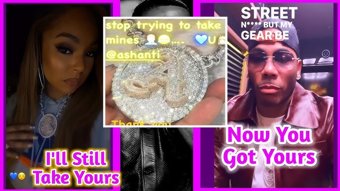 😱OMG🙆 Ashanti Responds to Nelly's Sweet Necklace Gift: A Joyful Exchange Caught on Camera - YouTube