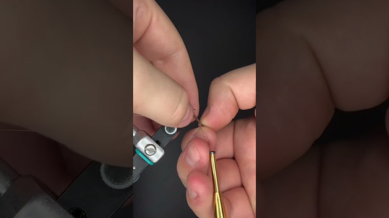 The HARDEST fly I’ve tied to date! Would you try it?#flyfishing #flytying #troutbum