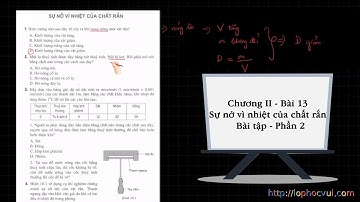 Vật Lí 6 - Chương II - Bài 13 Sự nở vì nhiệt của chất rắn - Bài tập - Phần 2