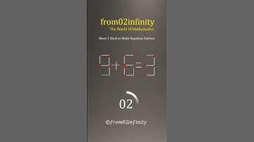 Match Stick Brain Teaser || Fix The Equation By Moving 1 Stick || Puzzle No.-11 : 9+6=3