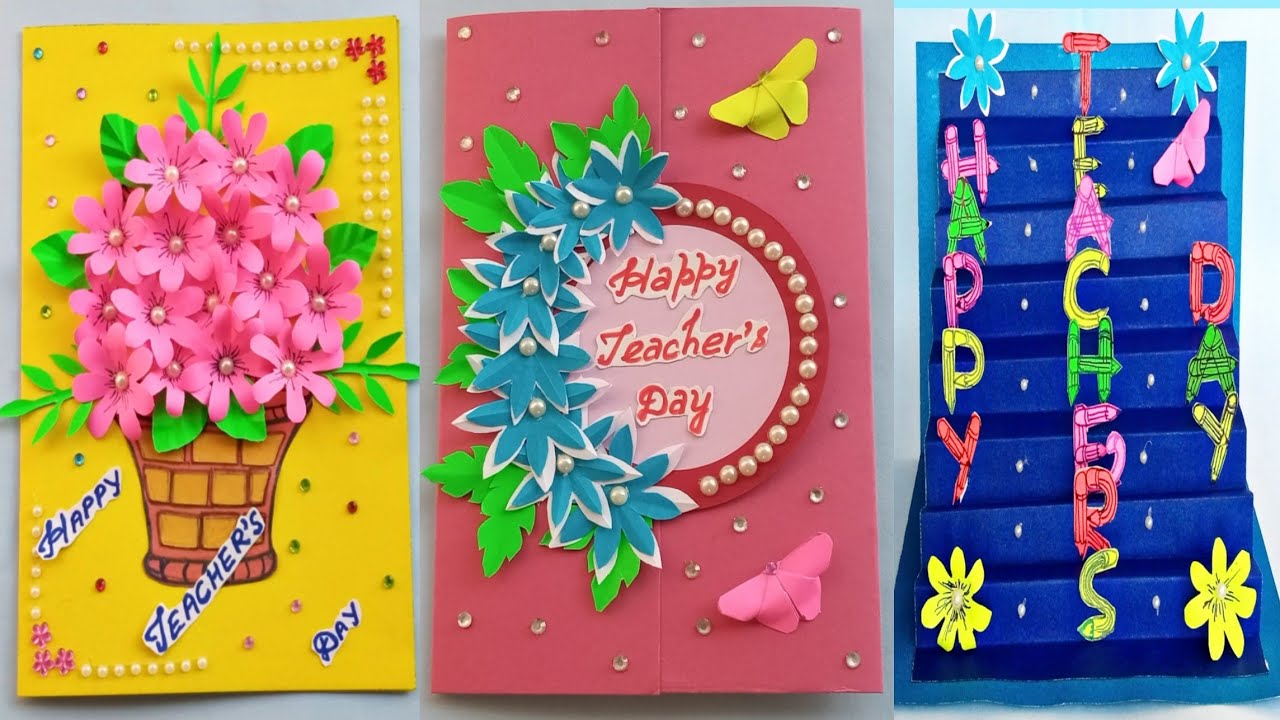 Beautiful Greeting Card Making /Happy Teachers Day/3D Greeting Card for