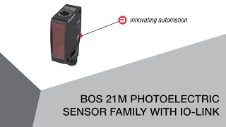 BOS 21M Photoelectric Sensors with IO-Link