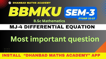 SEM-3 BBMKU MJ-4 DIFFERENTIAALVERGELIJKING BELANGRIJKSTE VRAAG