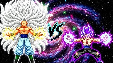 Goku SSJ Infinity Ultra Instinct V3 OP VS Goku 1000 Yr Old OP (all form) in Jump Force Mugen