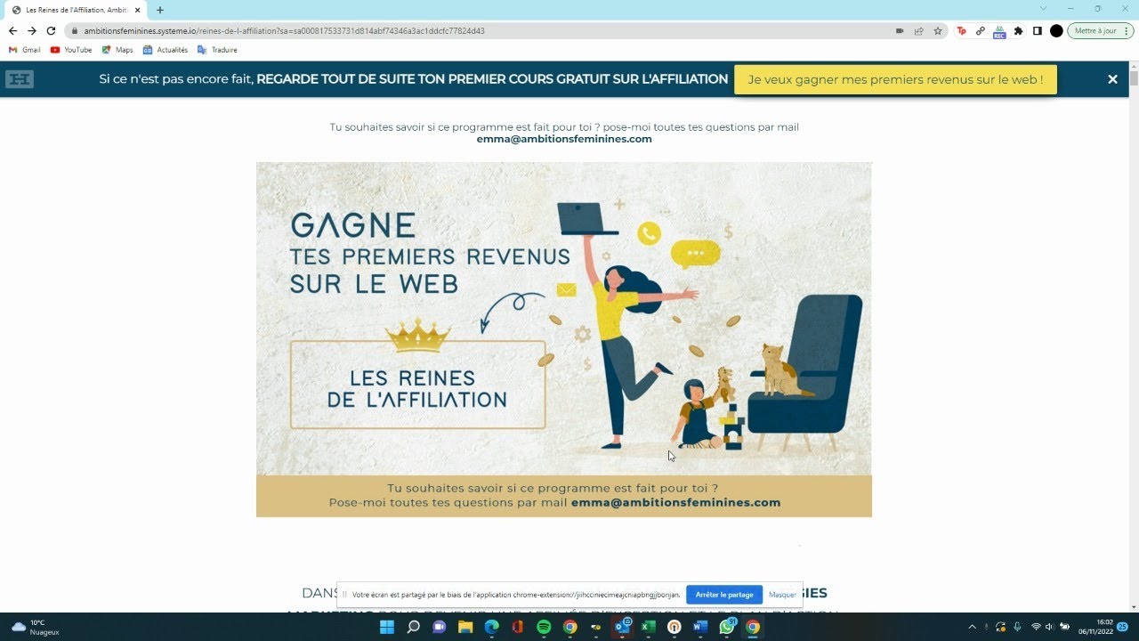 Avis formation Les reines de l'affiliation