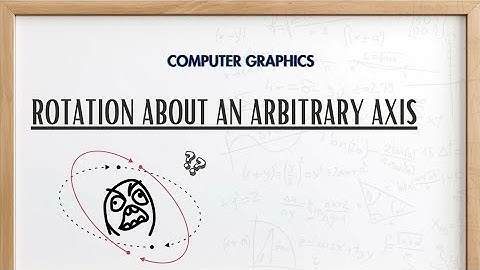 3D Rotation around arbitrary axis ॥ Computer Graphics 