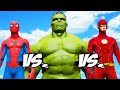 SPIDERMAN vs BIG HULK vs THE FLASH - Epic Superheroes Battle