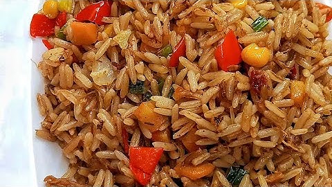 CHICKEN FLOSS FRIED RICE/ DAMBUN KAZA FRIED RICE RECIPE