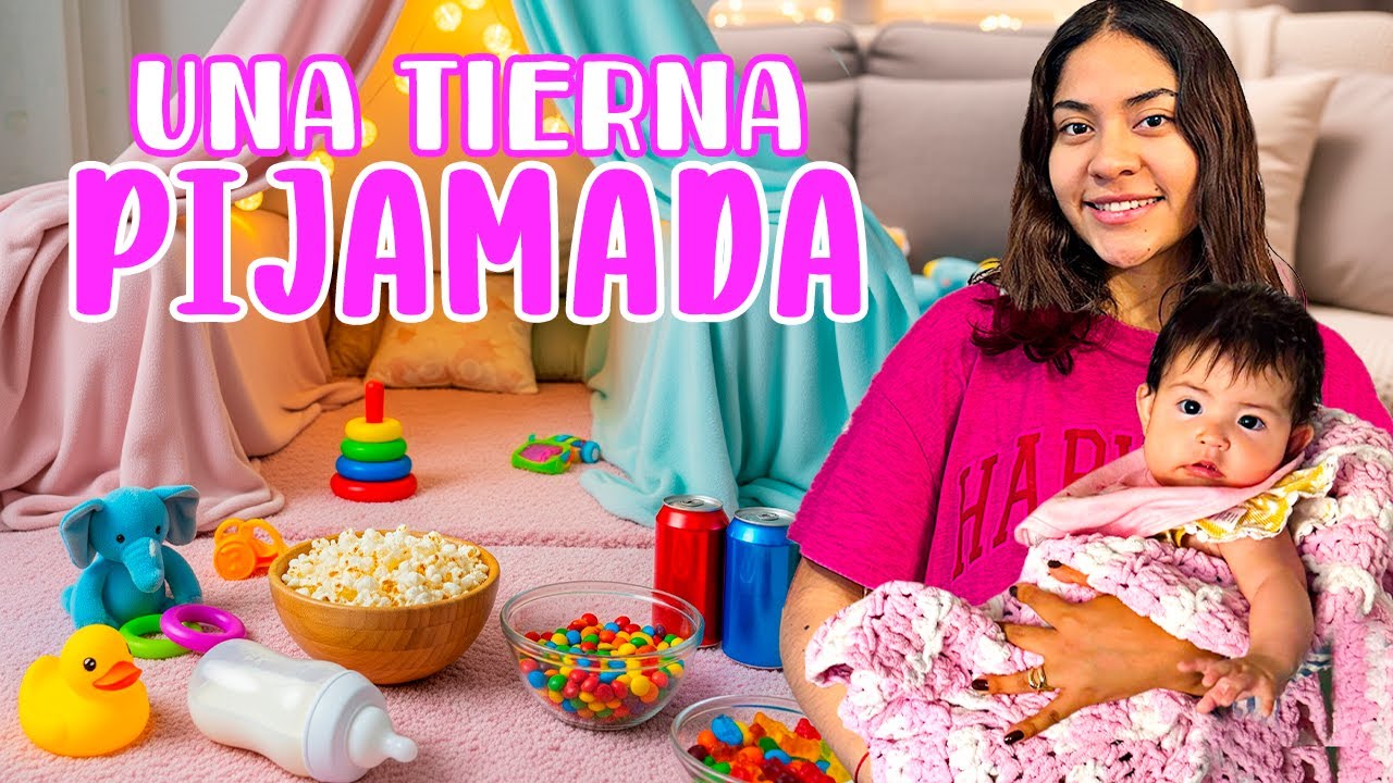 NUESTRA PRIMERA PIJAMADA JUNTAS 👶🏻💖 | Michell Merlin