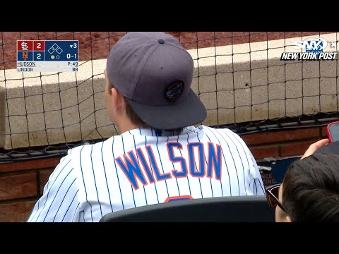 Jets QB Zach Wilson Rocks Custom Jersey At Mets Game