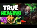 NEW ROD OF AGES GIVES SINGED TRUE DAMAGE HEALING?! (THIS IS BROKEN) - League of Legends