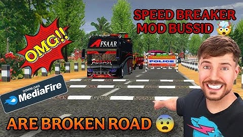 SPEED BREAKER ARE BROKEN ROAD|. MAP MOD BUSSID.||😳